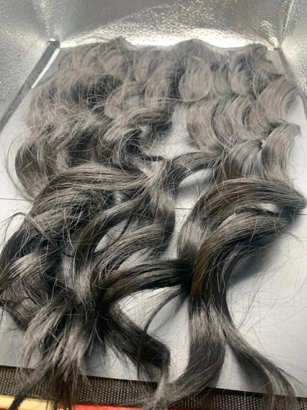 Black Synthetic Clip in Hair Extensions WITH PACKAGE
